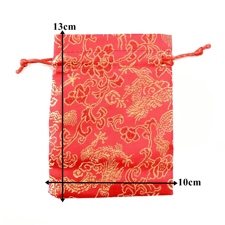 Combo 100 túi gấm long phụng size 10x13 - SP005245 